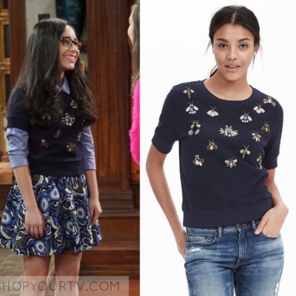 Banana Republic Jeweled Insect Basket Weave Top- Sz. XS - Picture 4 of 10